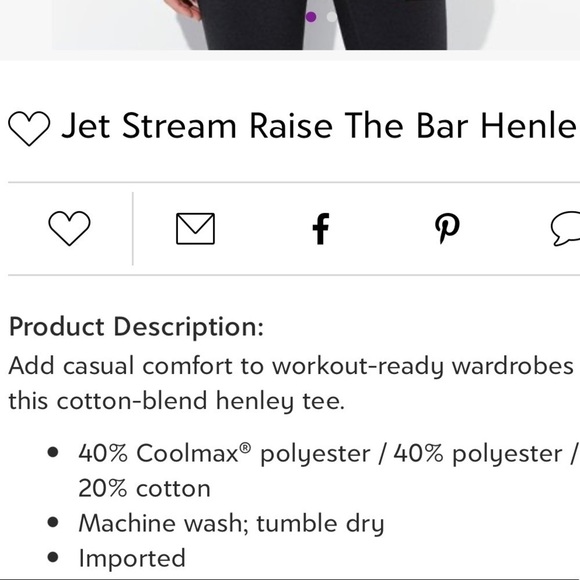 Jet Stream Raise The Bar Henley - Picture 3 of 8